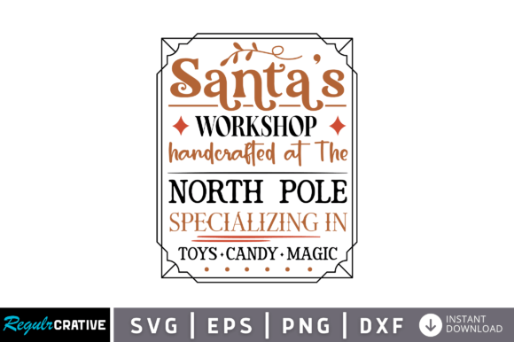 Download Santas Workshop Handcrafted SVG Design - Handcrafted Collection