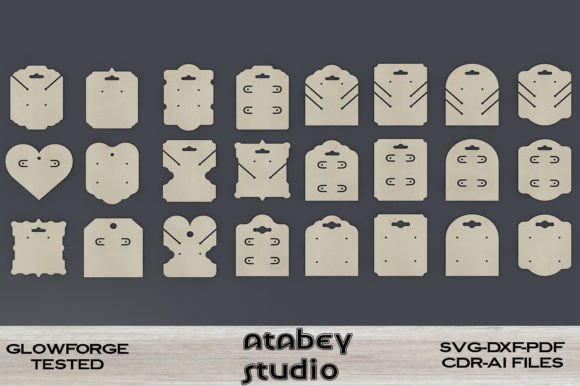 Download Earring Holder, Jewelry Display Cut Plan - Jewelry Collection