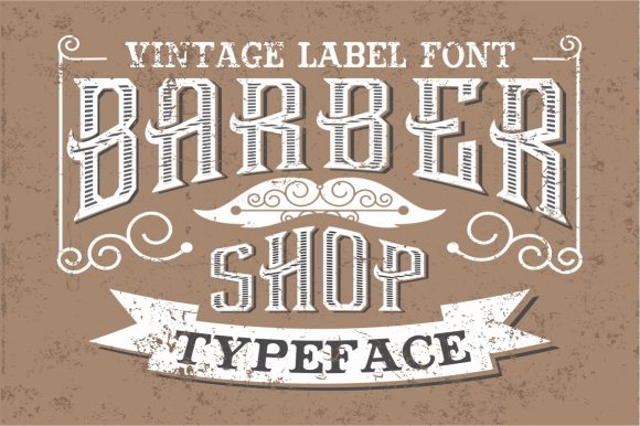 Download Vintage Barber Shop - Handcrafted Font - Handcrafted Collection
