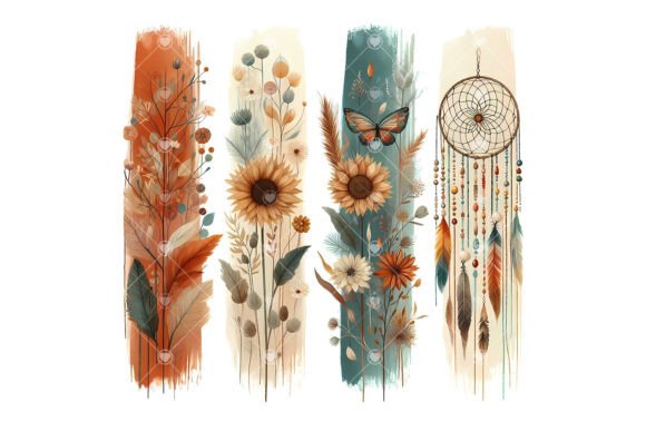 Download Boho Wildflower Feather Dreamcatcher PNG - Dreamcatcher png Collection
