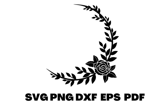 Download Black Round Frame |  Flower Round Design - Round design Collection