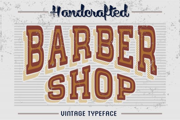 Download Handcrafted Barber Shop - Vintage Letter - Handcrafted Collection