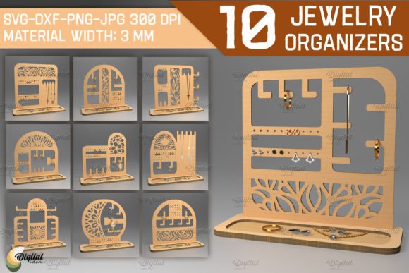 Download Jewelry Organizer Bundle. Laser Cut File - Premium Resources